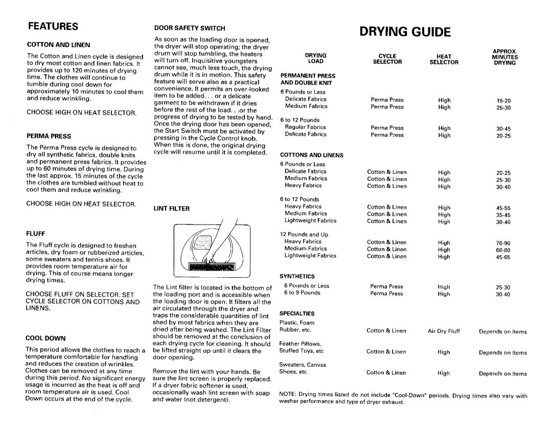 Magic Chef YE/YG20JN-1C, YE/YG20JA-1C manual =o ,o = o 