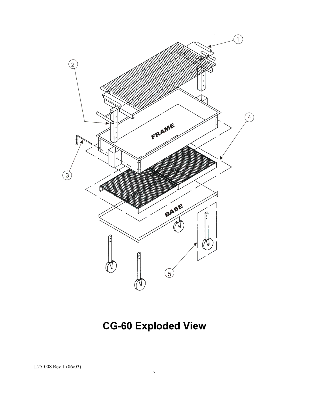 Magikitch'n manual CG-60 Exploded View 