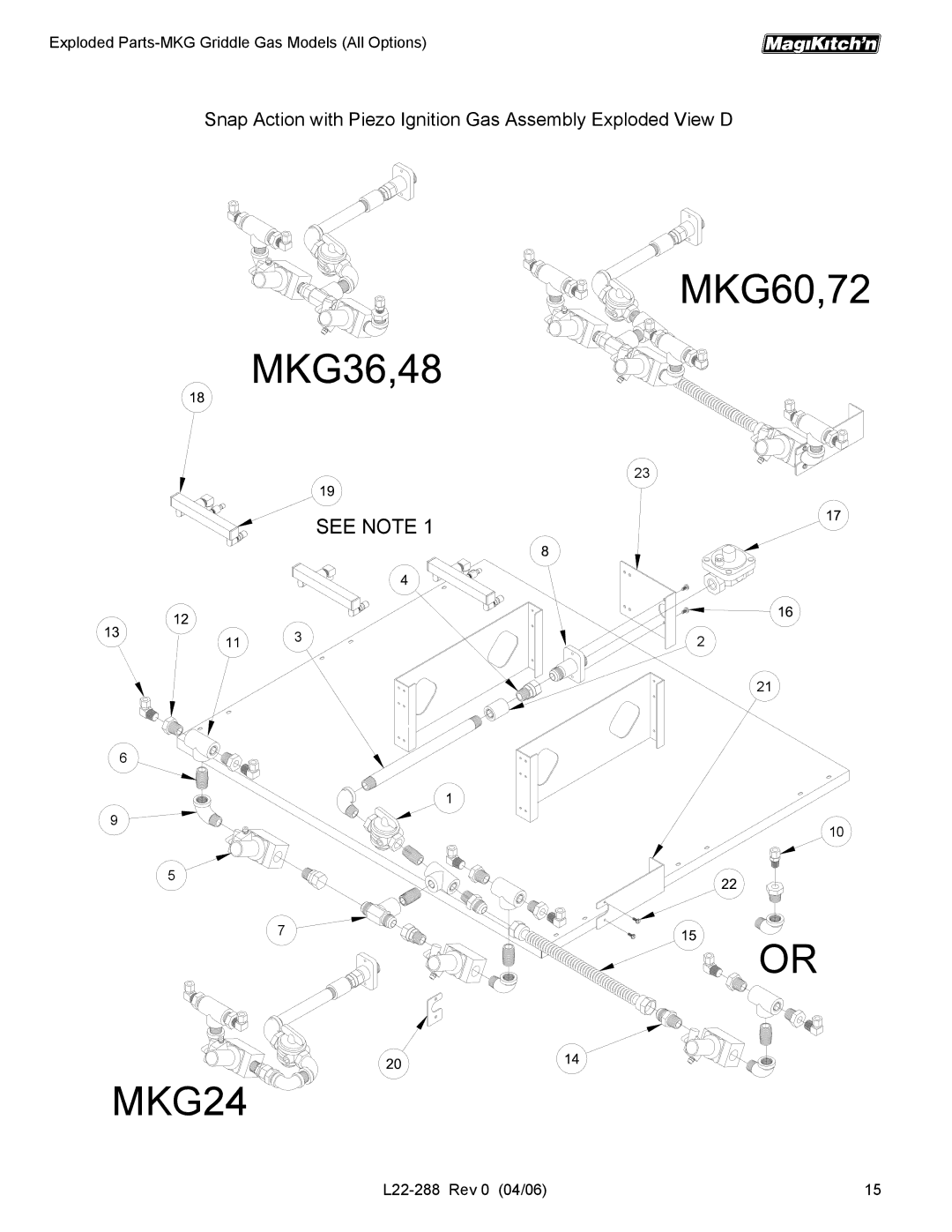 Magikitch'n L22-288 manual MKG24 