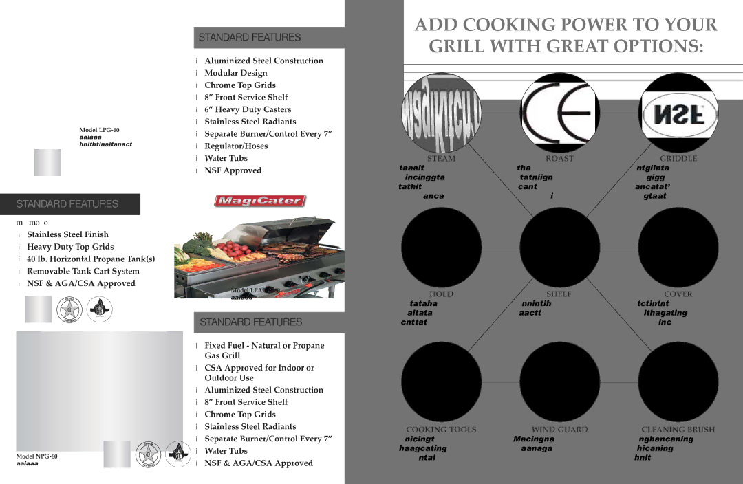 Magikitch'n LPAGA60-SS specifications ADD Cooking Power to Your Grill with Great Options 