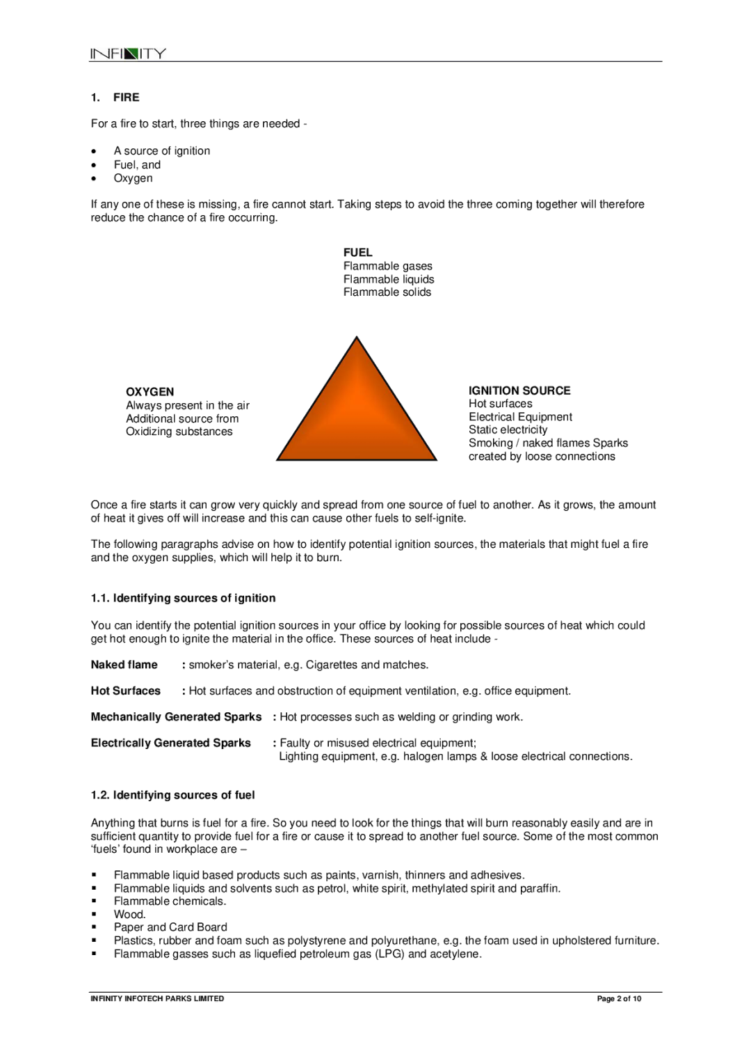 Magma 1 manual Identifying sources of ignition, Identifying sources of fuel 