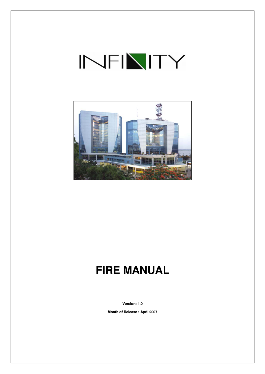 Magma 1 manual Fire Manual, Version Month of Release April 