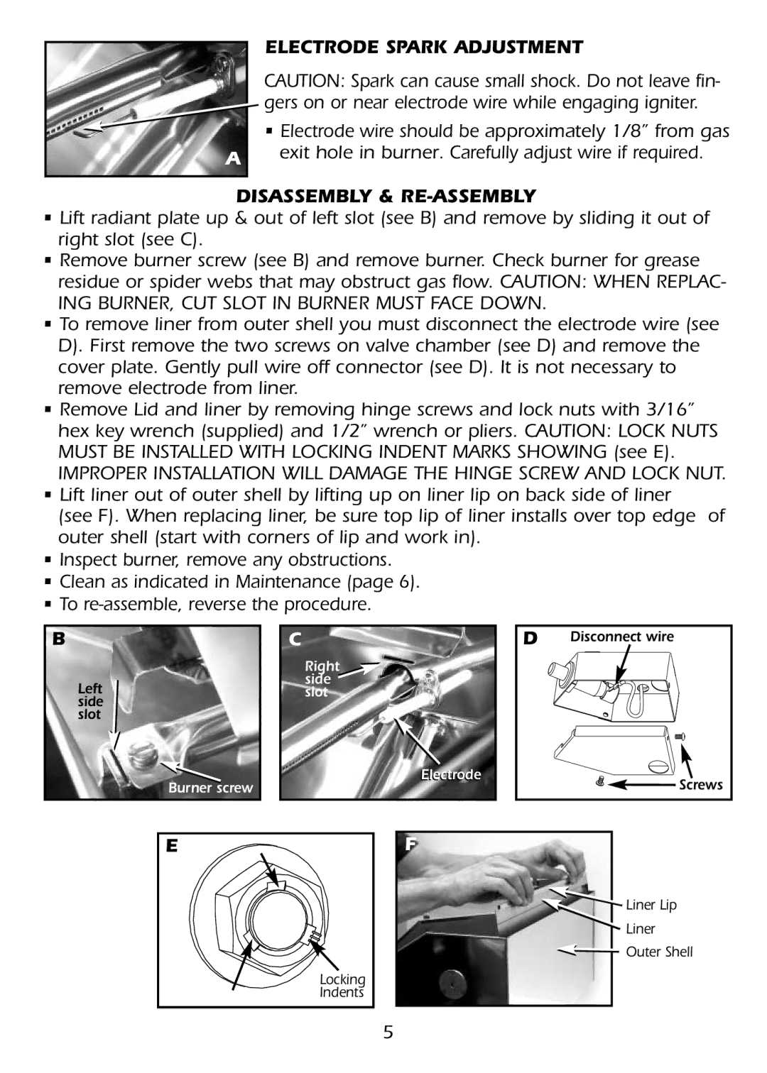 Magma A10-918 Electrode Spark Adjustment, Disassembly & RE-ASSEMBLY, ING BURNER, CUT Slot in Burner Must Face Down 