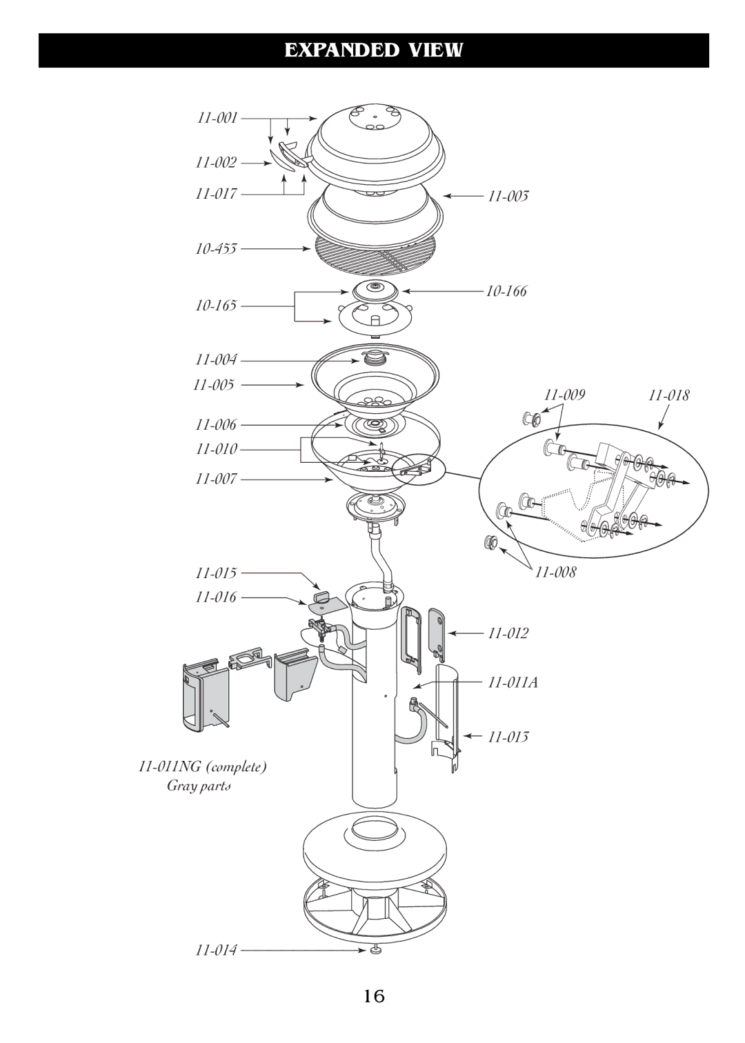 Magma DM10-016NG owner manual Expanded View 