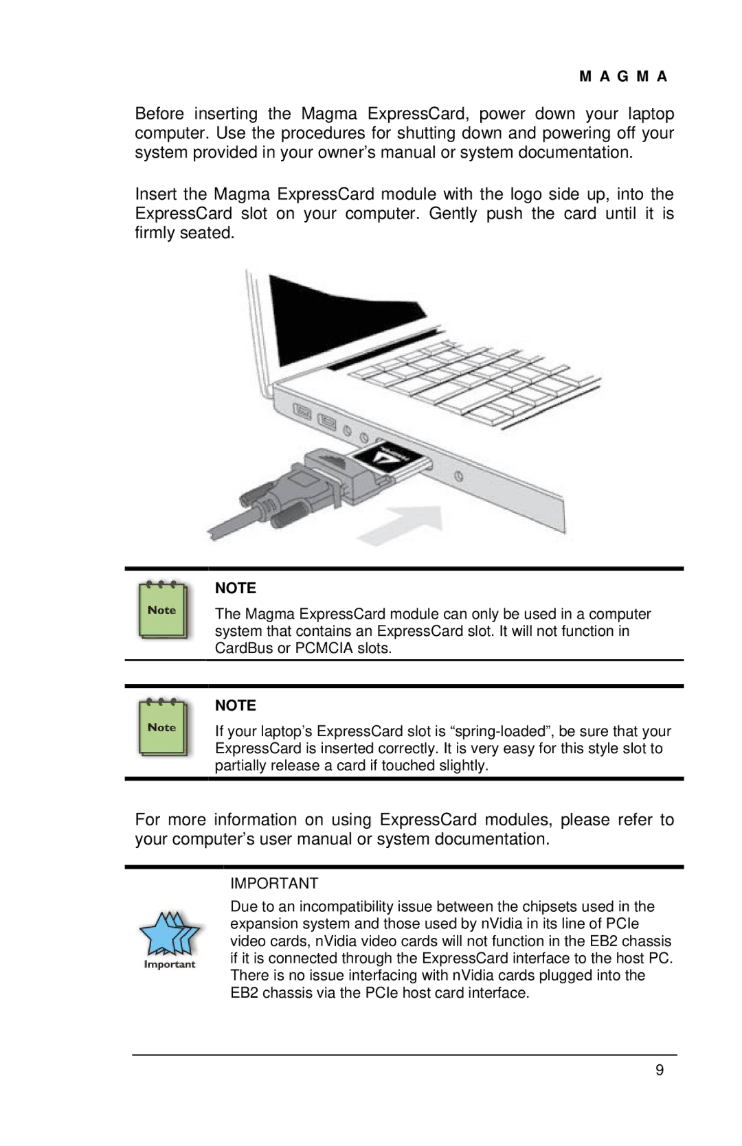 Magma EB2R user manual G M a 