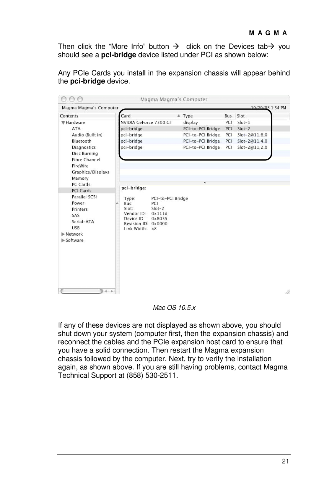 Magma EB2R user manual Mac OS 