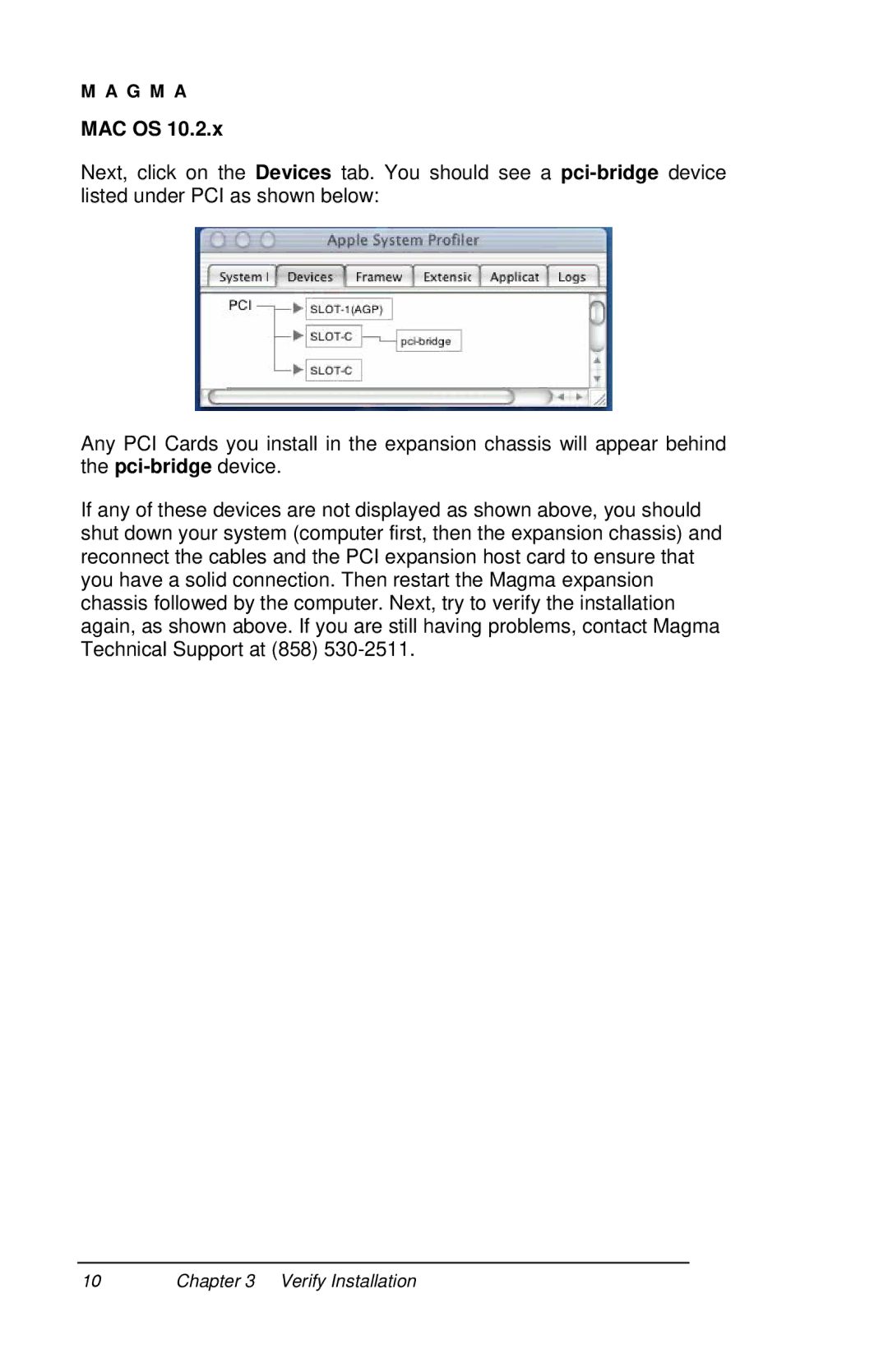 Magma P13RR manual Mac Os 