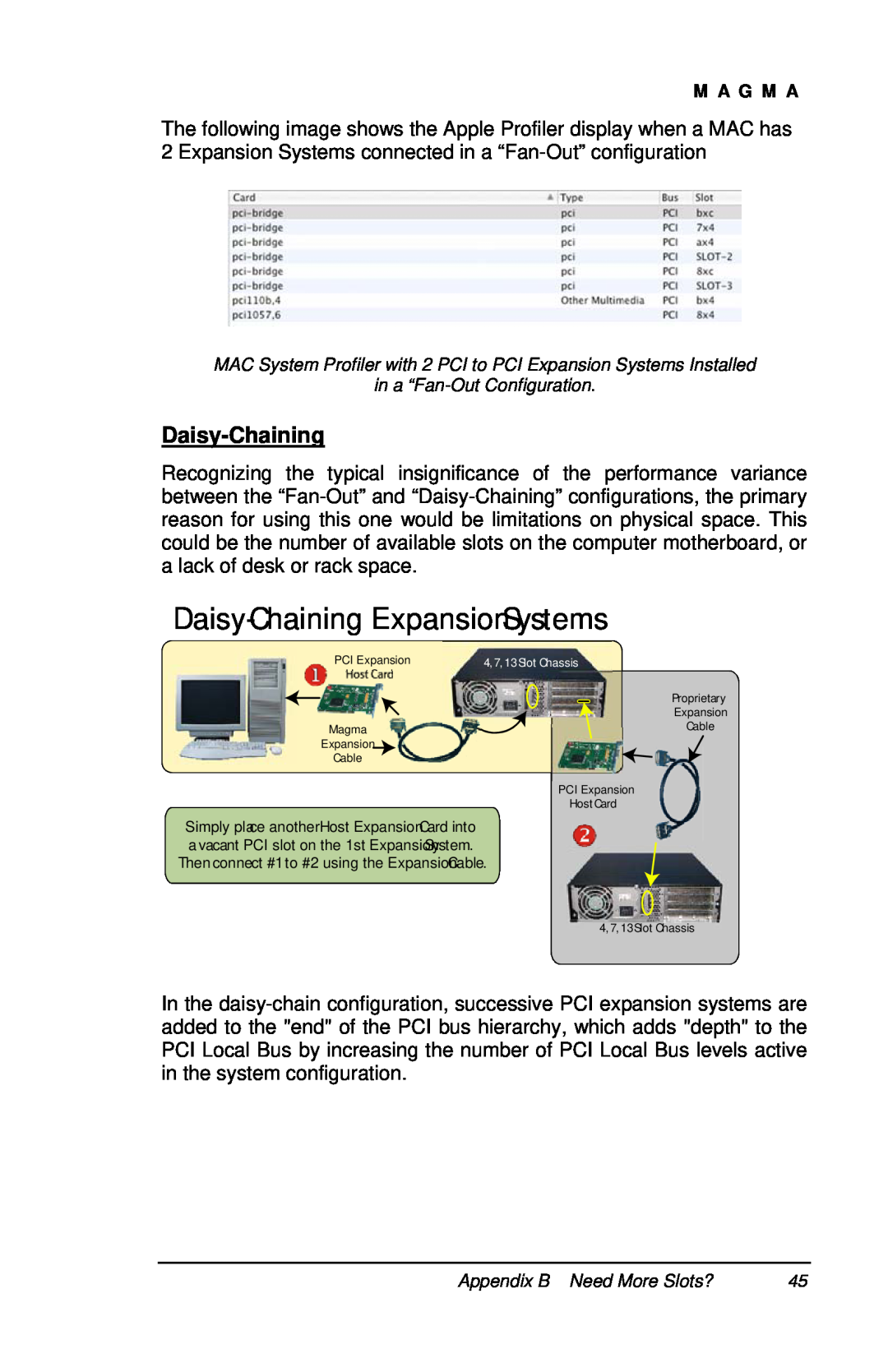 Magma P13RR-TEL user manual Daisy-Chaining ExpansionSystems 