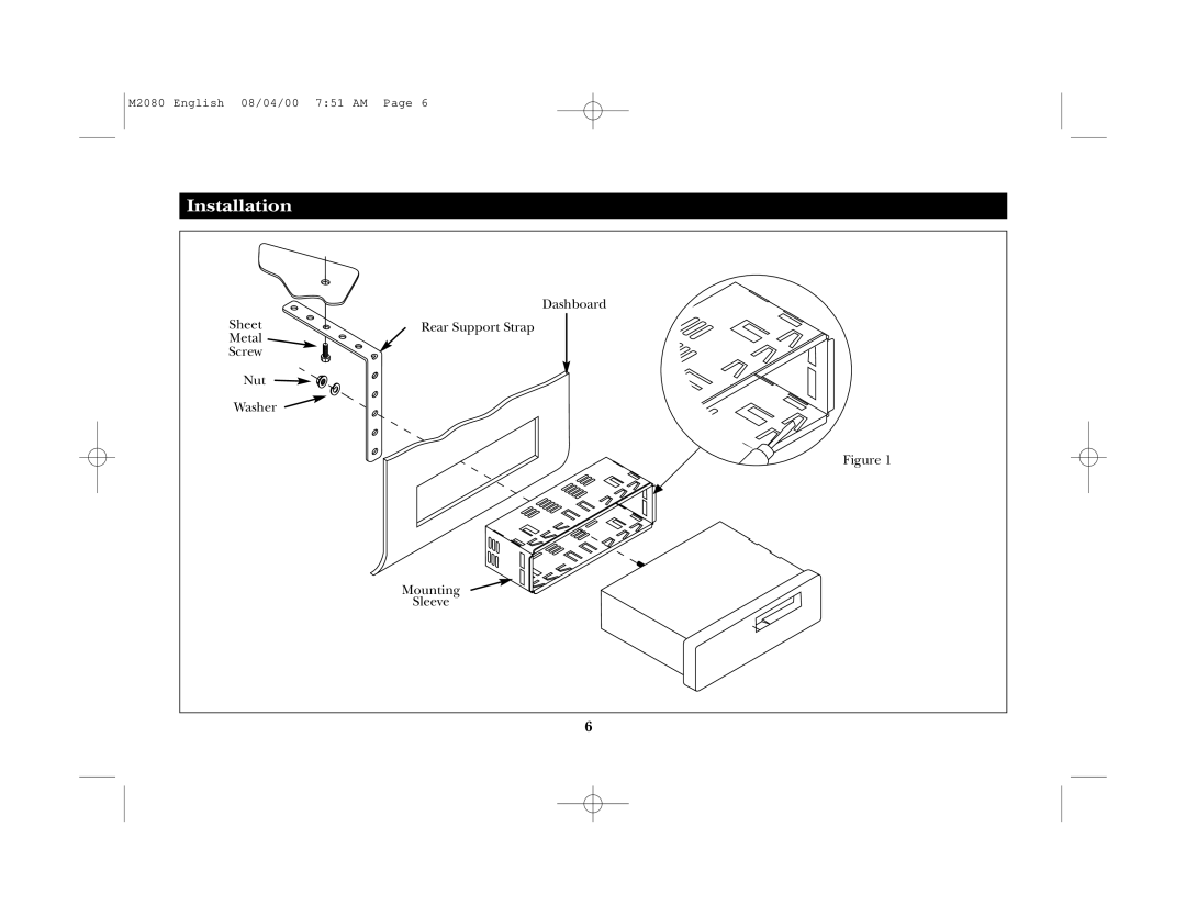 Magnadyne M2080 manual Installation 