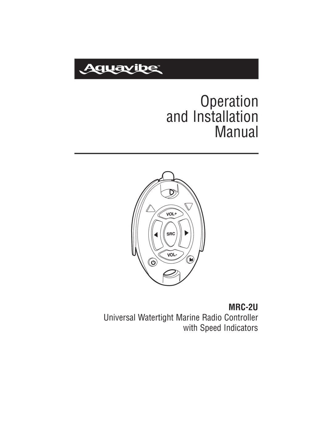 Magnadyne MRC-2U installation manual Operation Installation Manual 