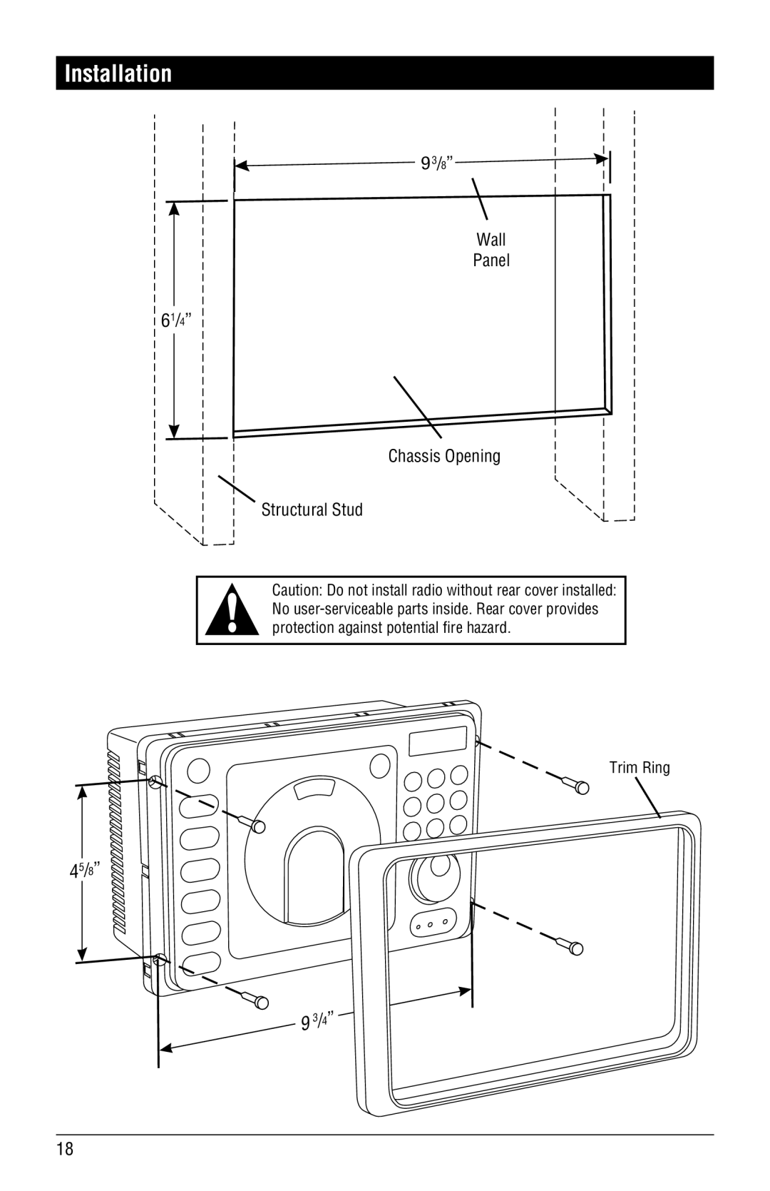 Magnadyne RV4000 installation manual Installation 