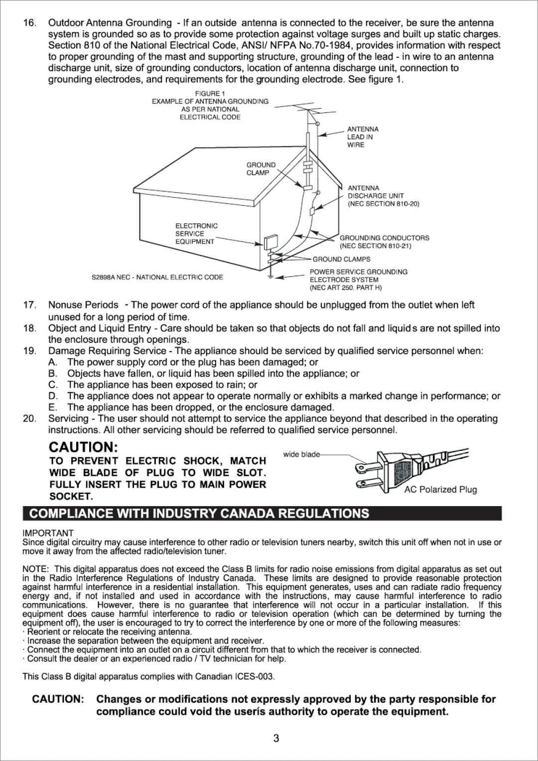 Magnasonic iC1087M manual 