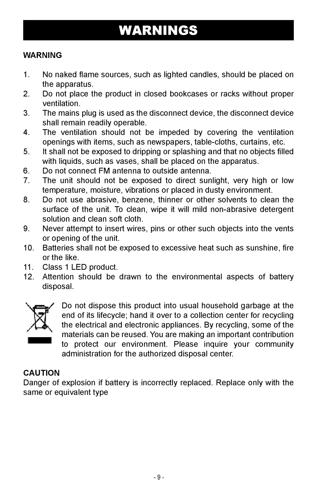 Magnasonic MAAC500 instruction manual 