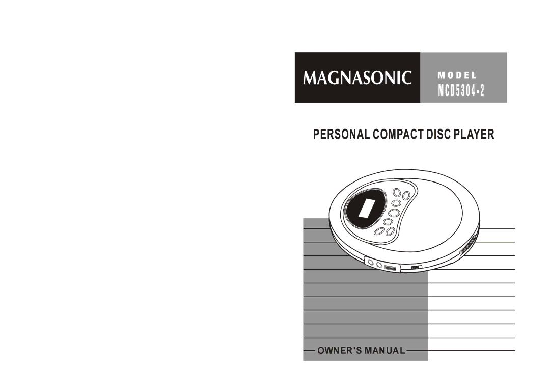 Magnasonic MCD5304-2 owner manual 