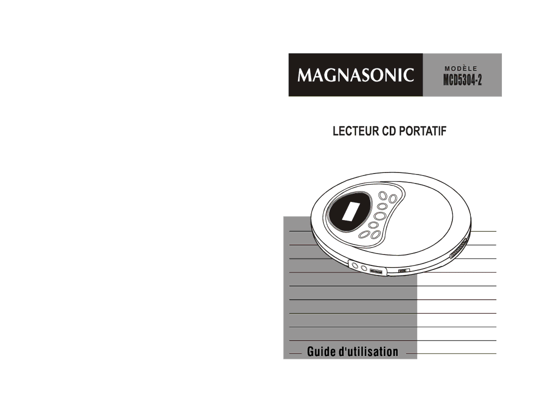 Magnasonic MCD5304-2 owner manual D E L E 