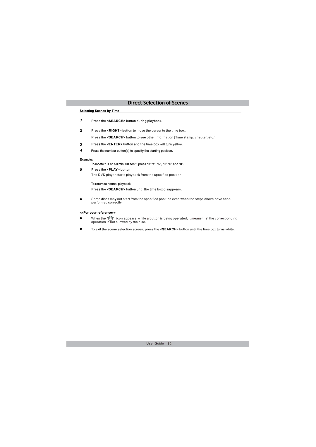 Magnasonic MDVD654 instruction manual User Guide 