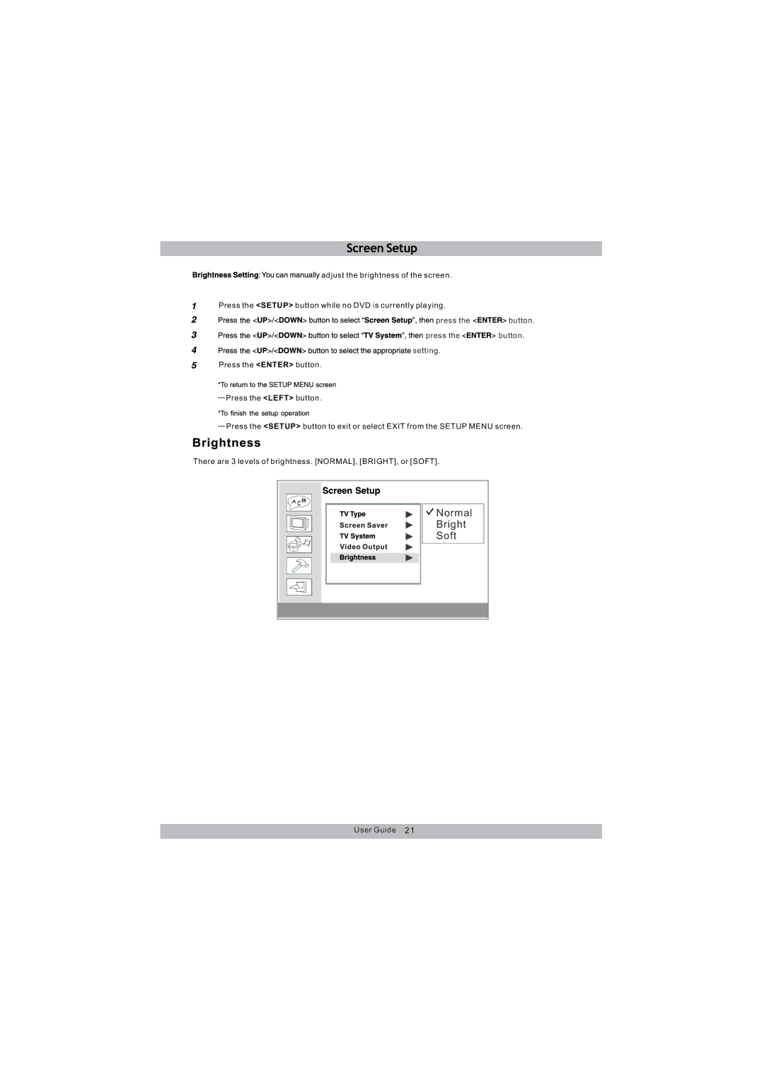 Magnasonic MDVD654 instruction manual Normal 