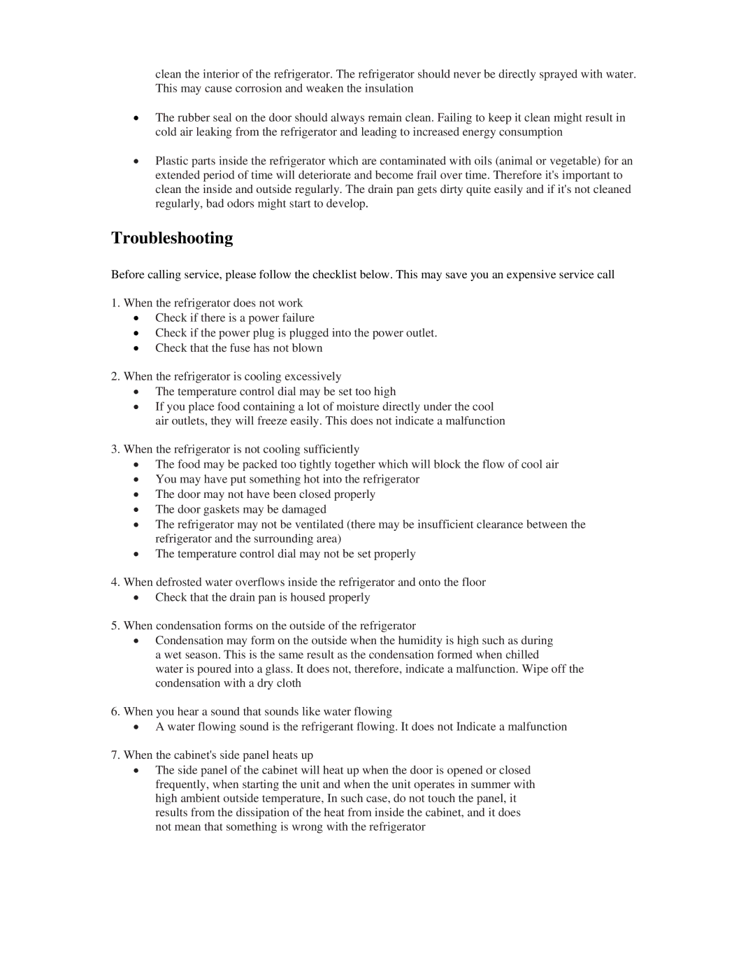 Magnasonic MF7018-3 instruction manual Troubleshooting 