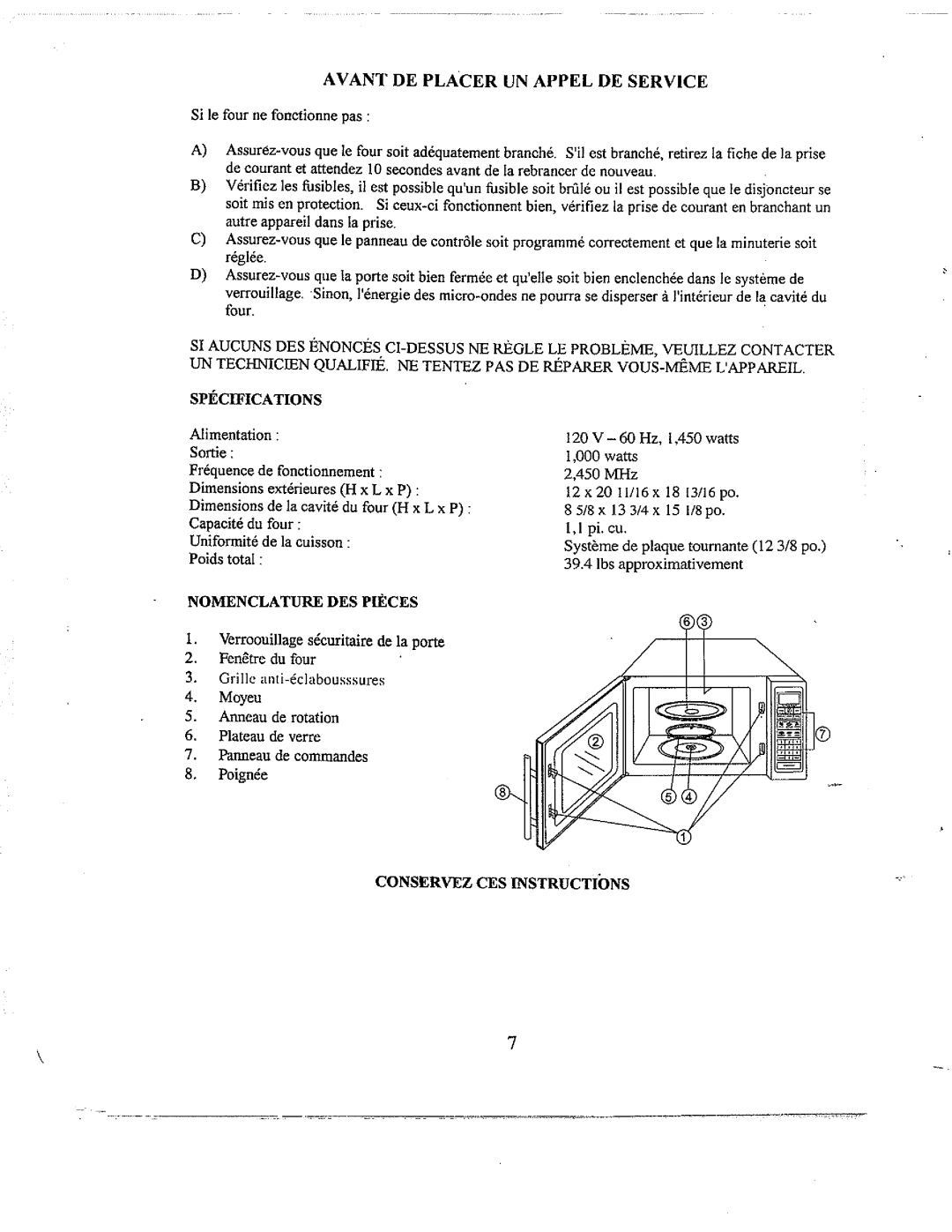 Magnasonic MMW6101 manual 