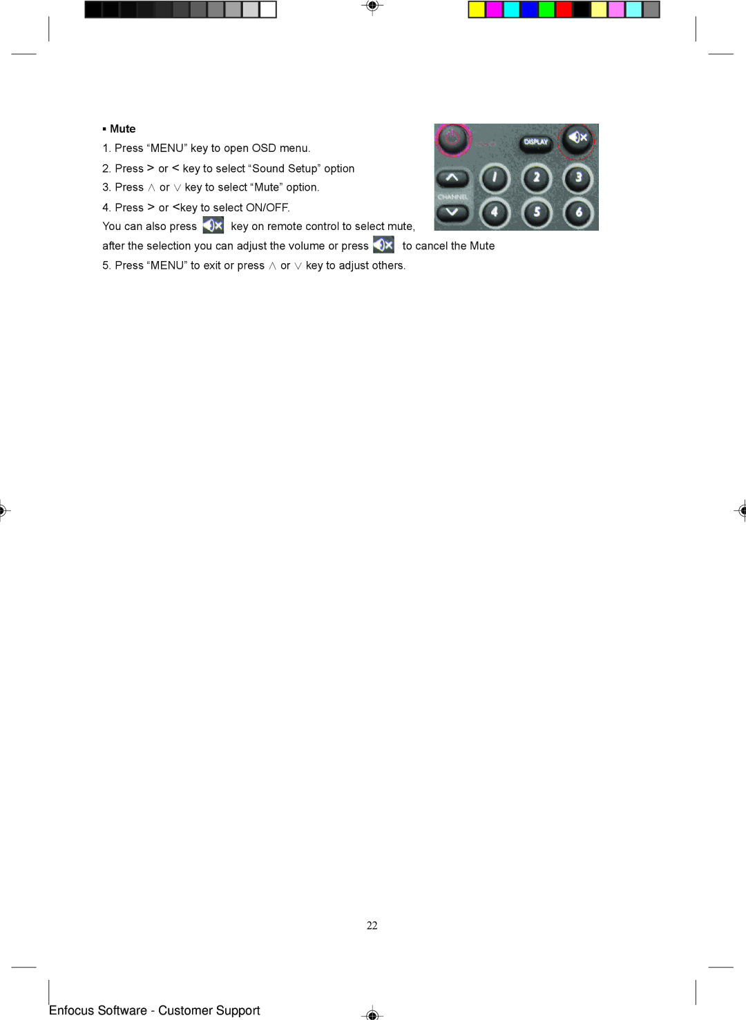 Magnavox 15MF400T/37 Series manual Mute 