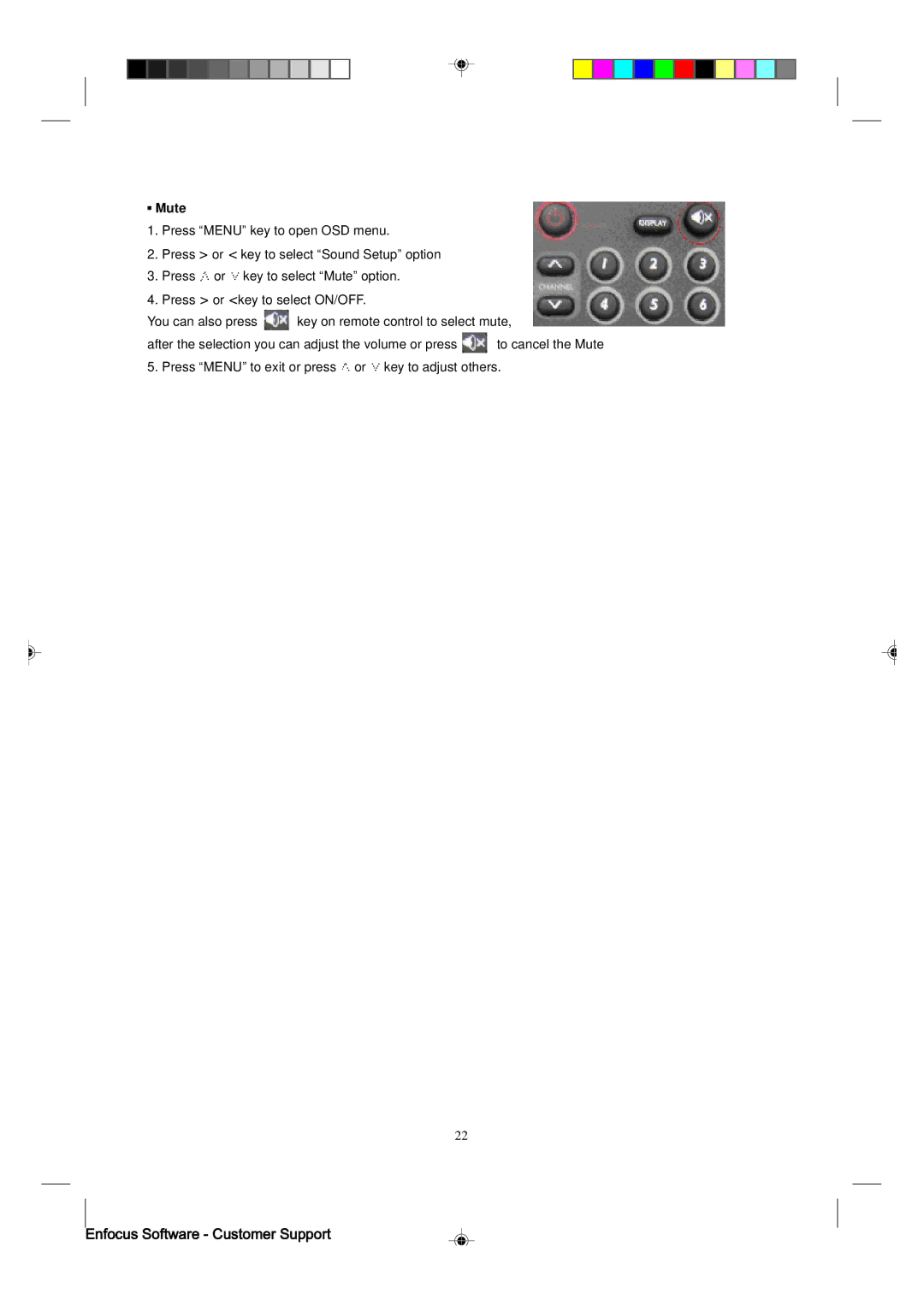 Magnavox 15MF400T/37 manual Mute 