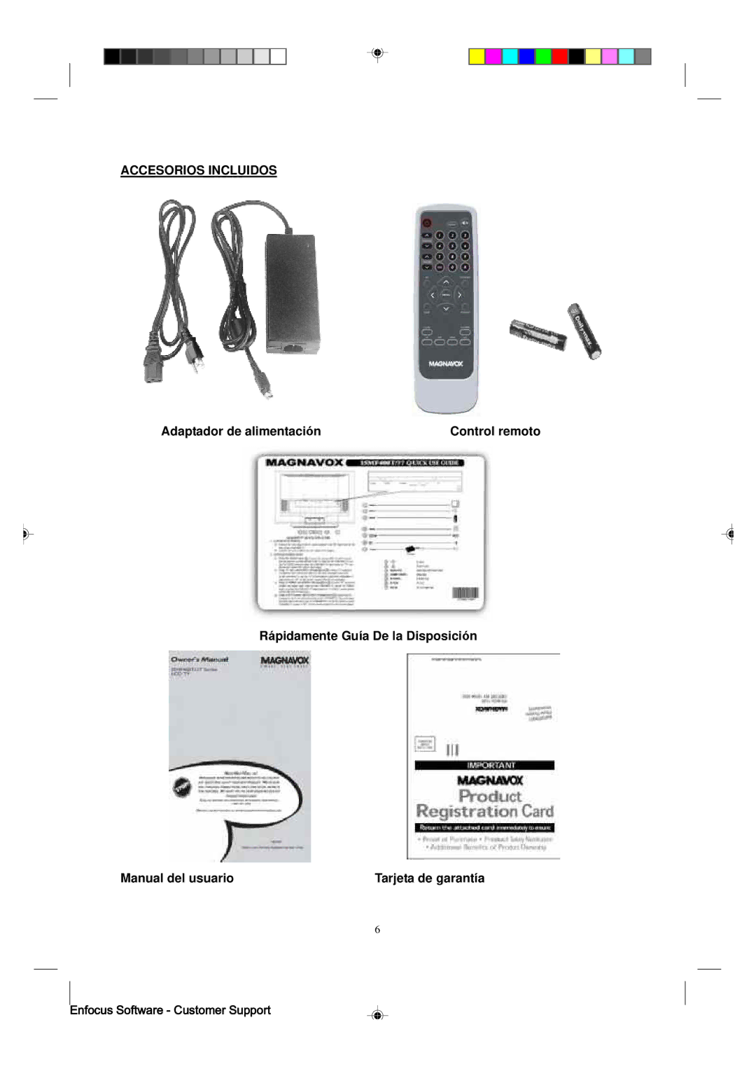 Magnavox 15MF400T/37 manual Accesorios Incluidos 