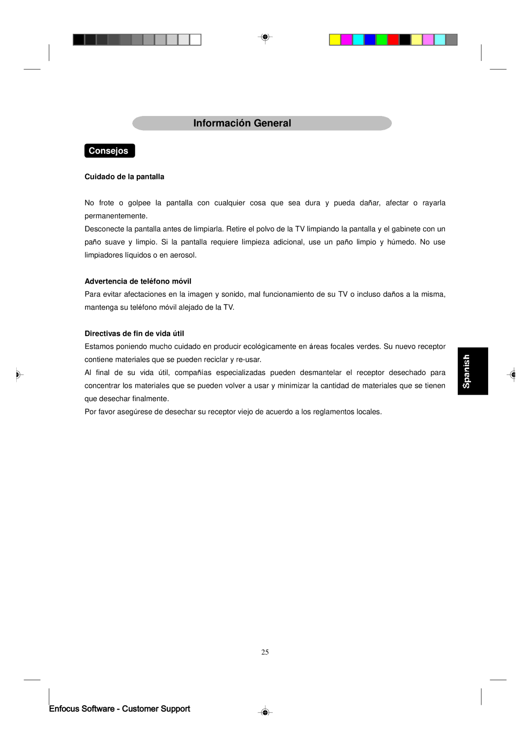 Magnavox 15MF400T/37 manual Cuidado de la pantalla, Advertencia de teléfono móvil, Directivas de fin de vida útil 