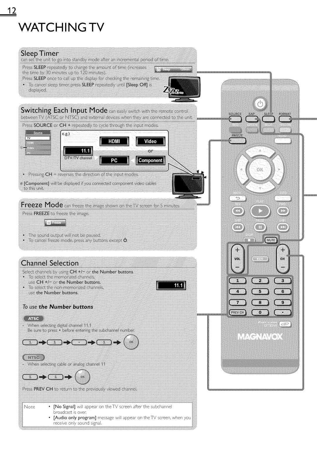 Magnavox 22ME601B, 19ME601B owner manual Watching TV 