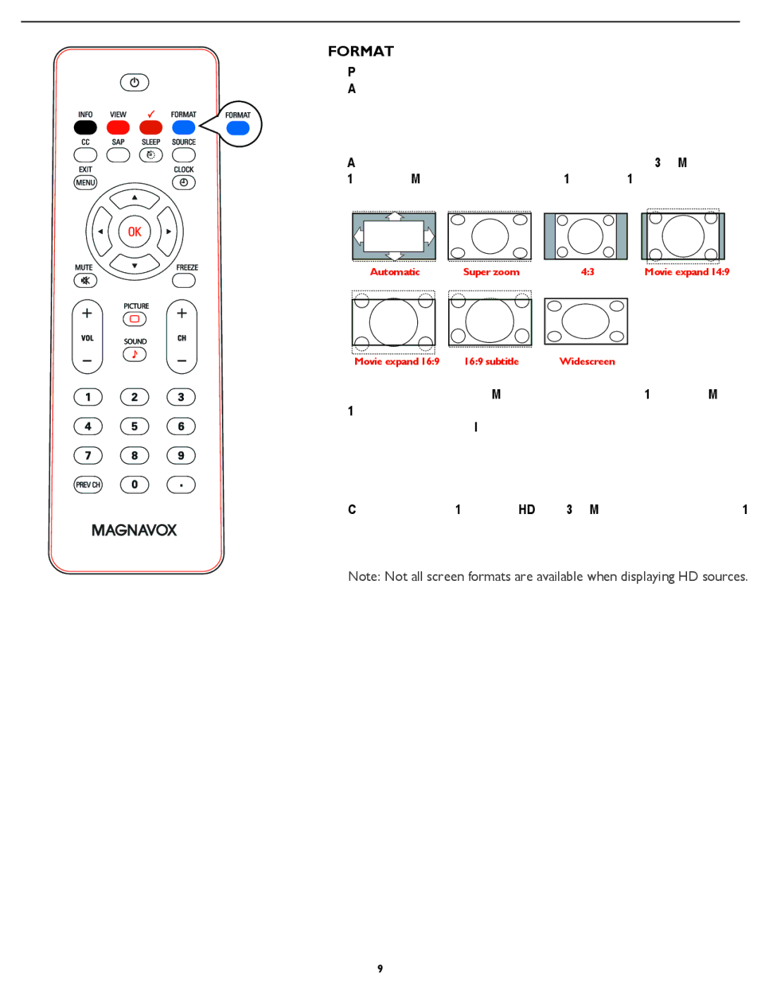 Magnavox 26MF337B user manual Format 