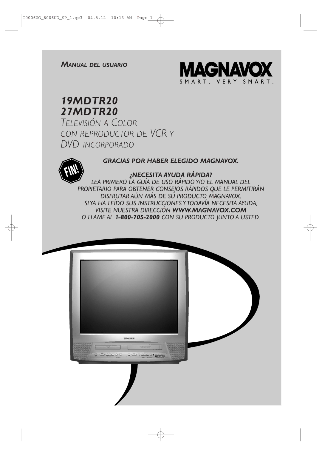 Magnavox 27MDTR20 owner manual CON Reproductor DE VCR Y 