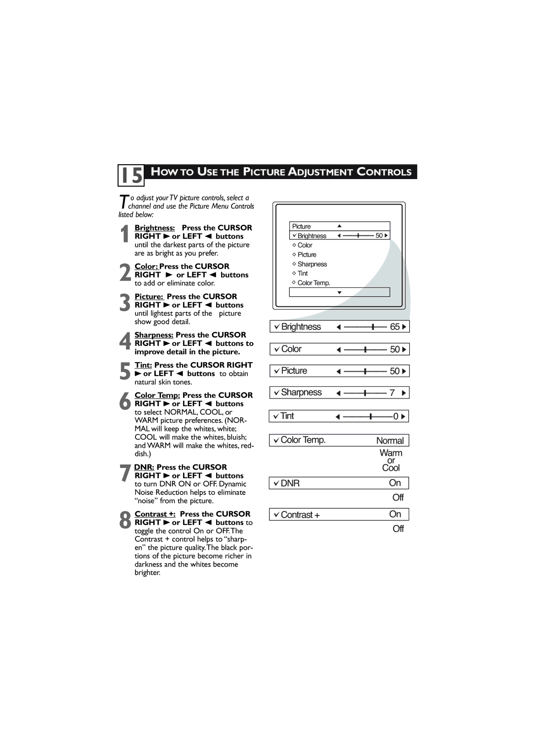 Magnavox 27MT5405/17 user manual Dnr 