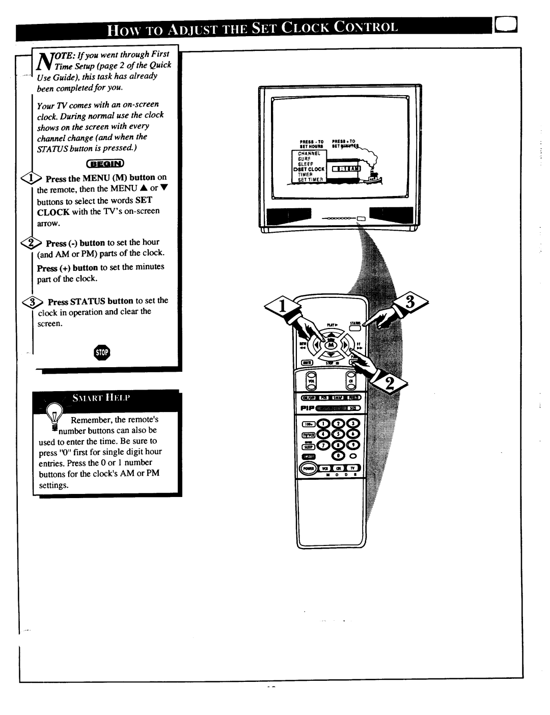 Magnavox 27TP83 C101 owner manual Press to Press * to 