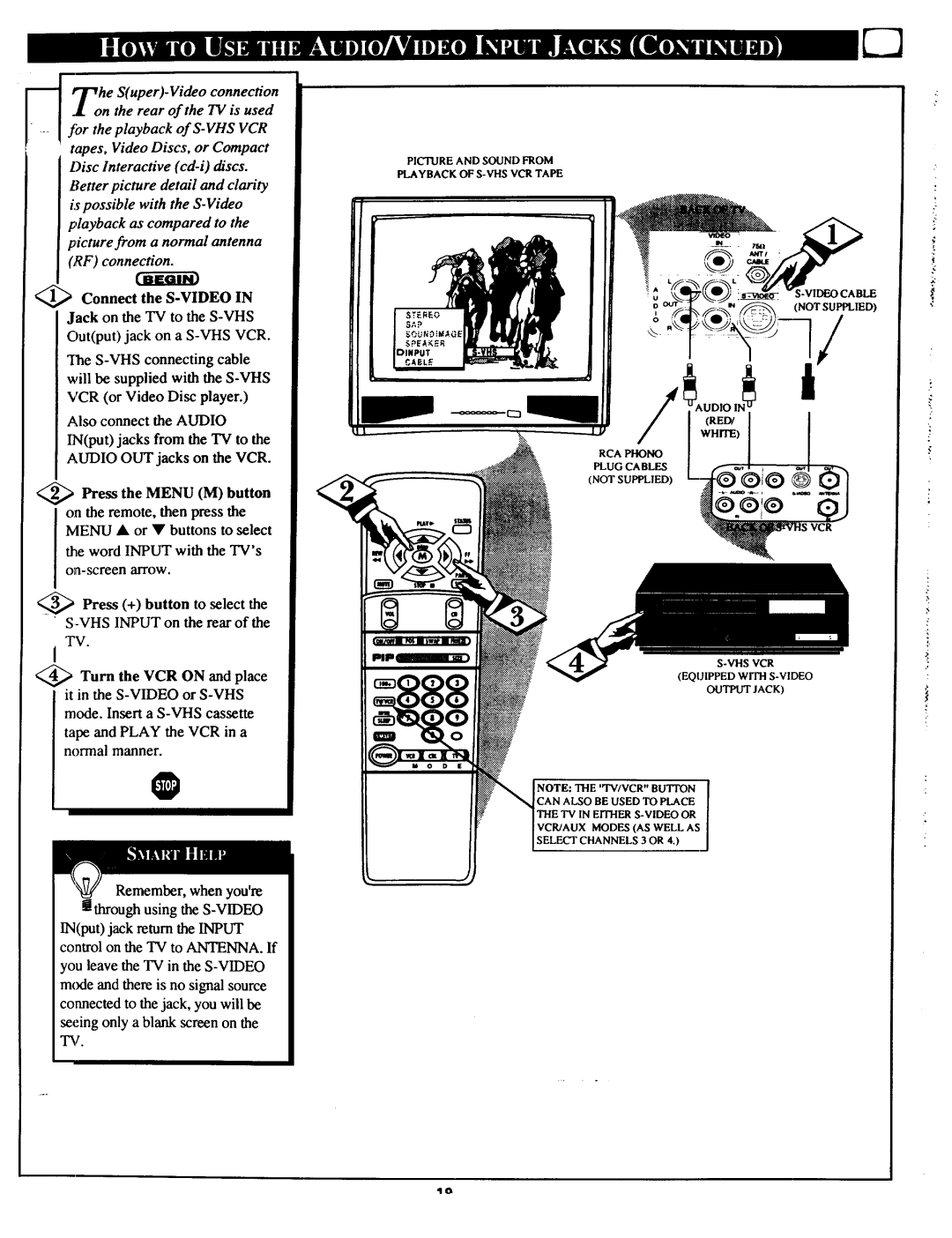 Magnavox 27TP83 C101 owner manual Gdg, Tape and Play the VCR in a normal manner 