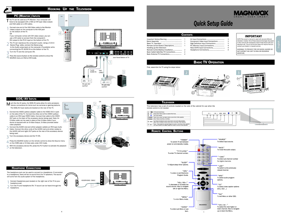 Magnavox 42MF230A/37B manual 