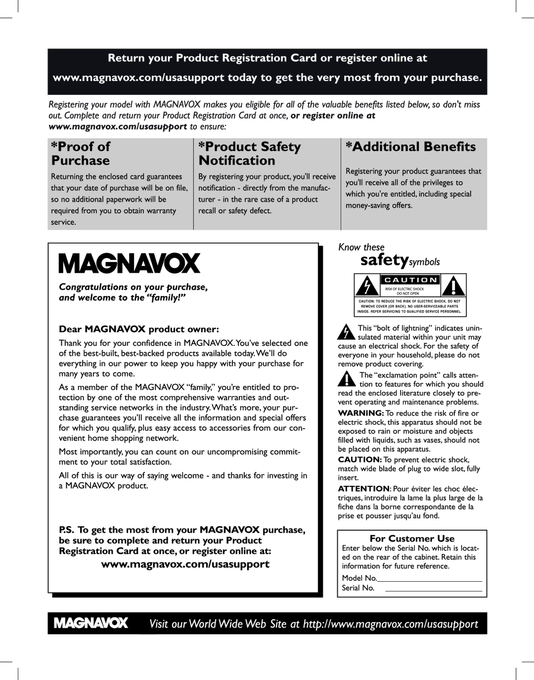 Magnavox 42MF237S user manual 