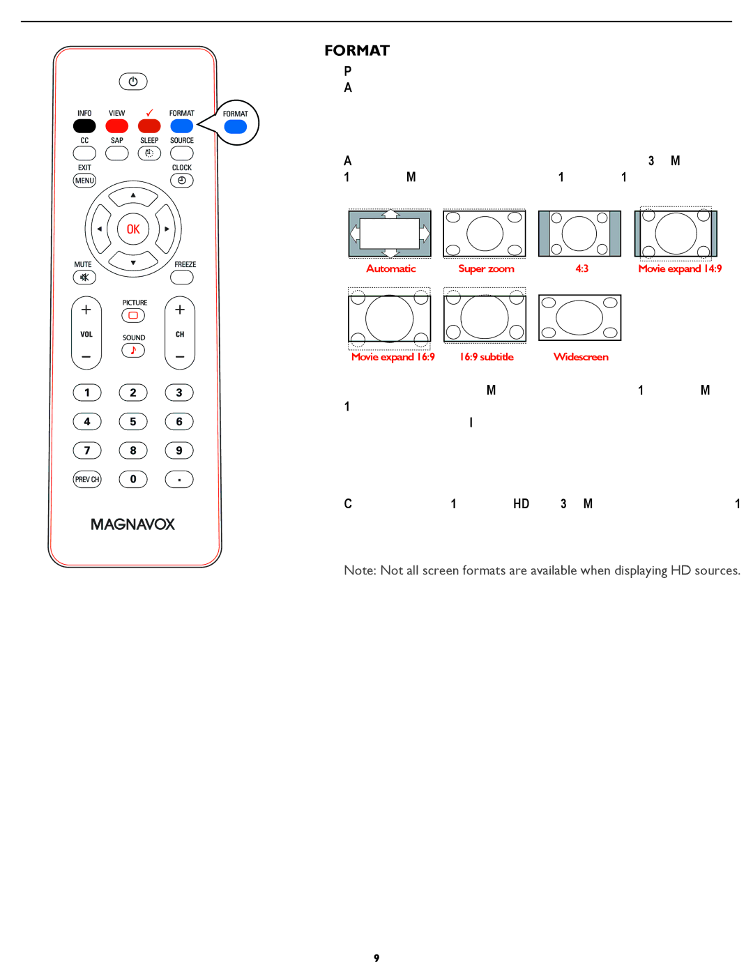 Magnavox 47MF437B user manual Format 