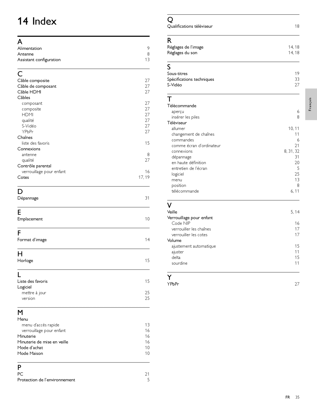 Magnavox 47MF439B user manual Veille, Volume Ajustement automatique ajuster 