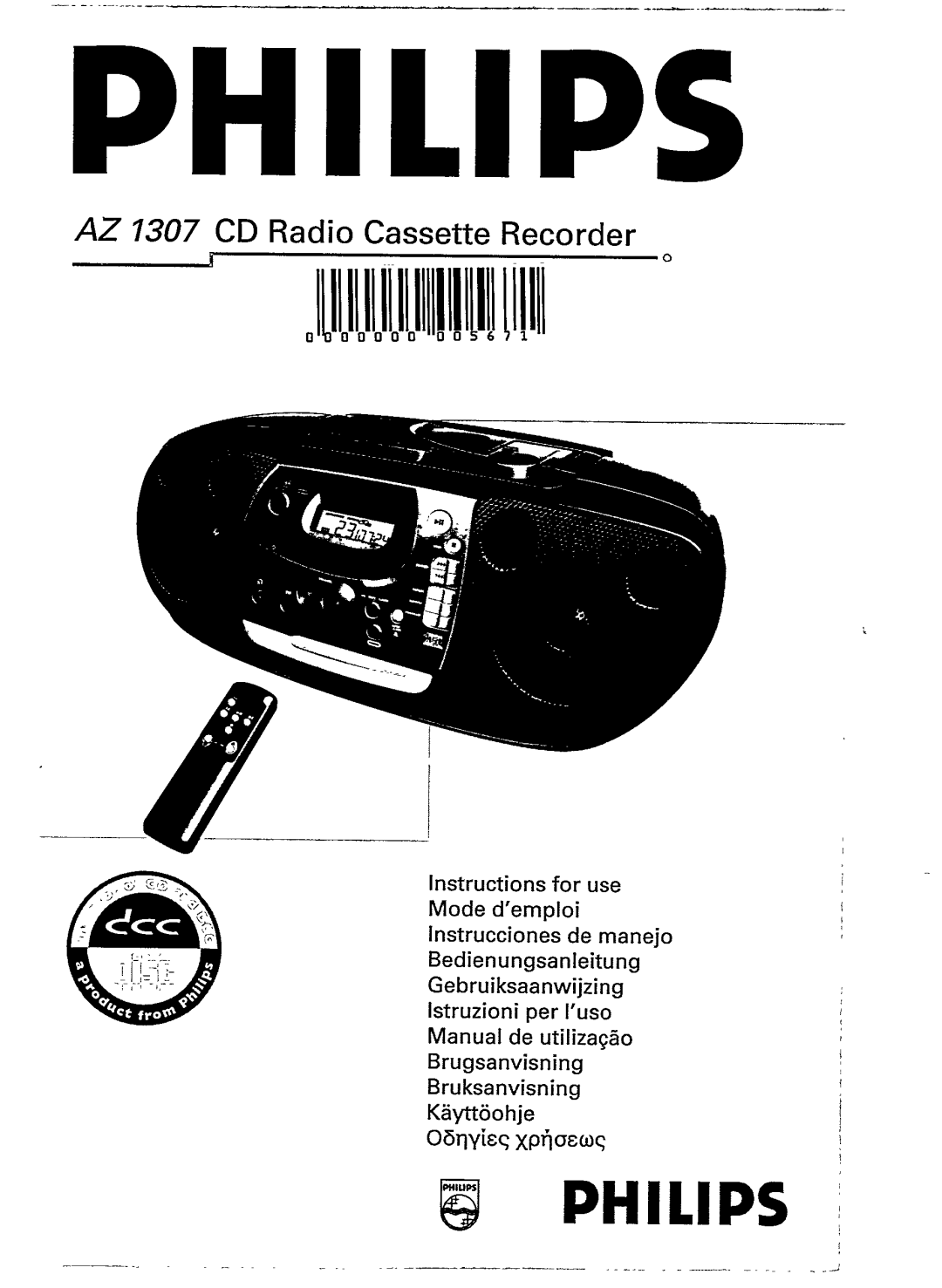 Magnavox AZ 1307 manual 