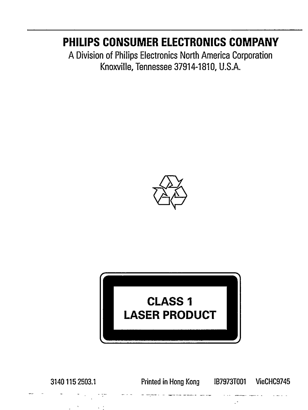 Magnavox AZ 7433 manual 