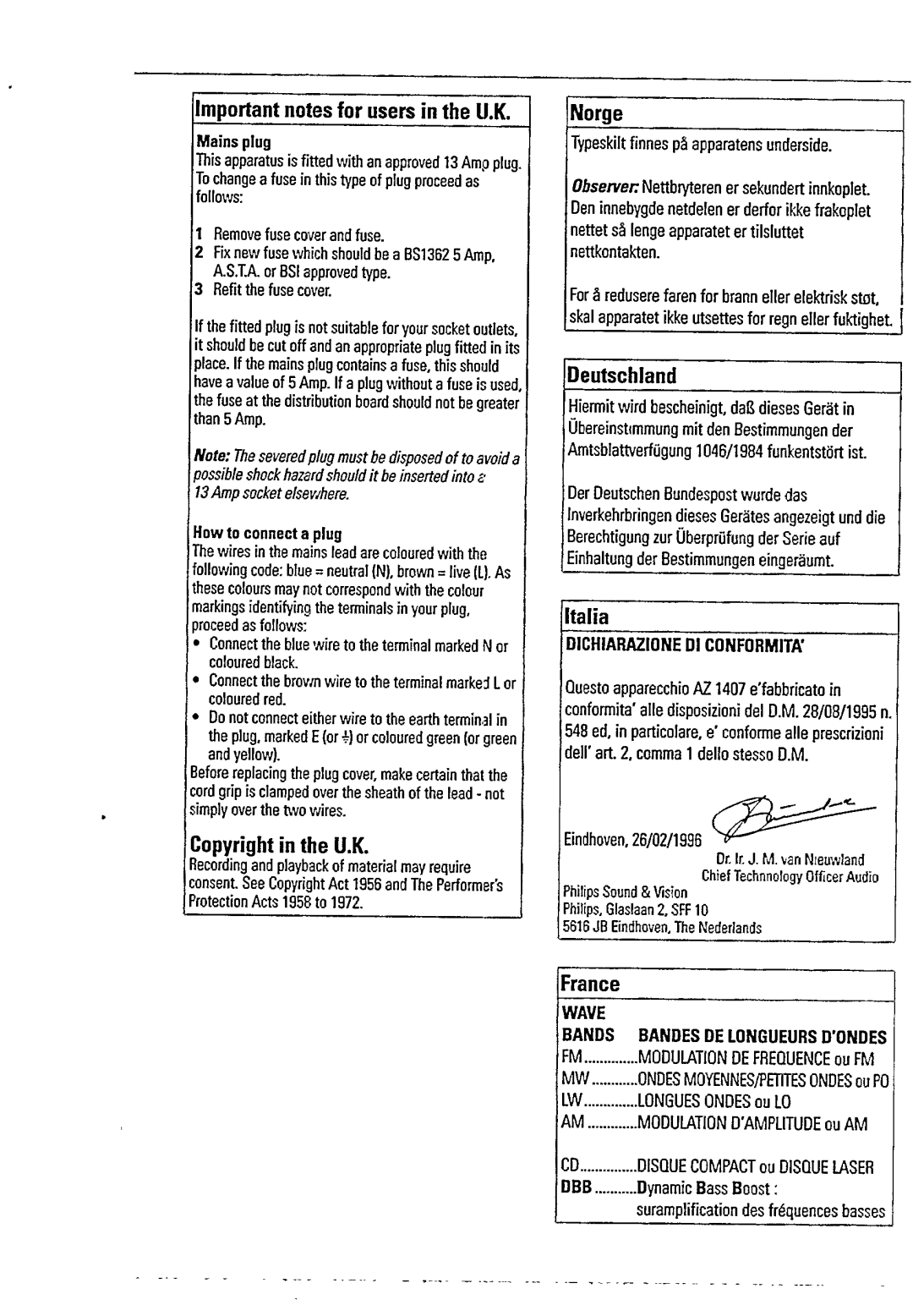 Magnavox AZ 8070 manual 