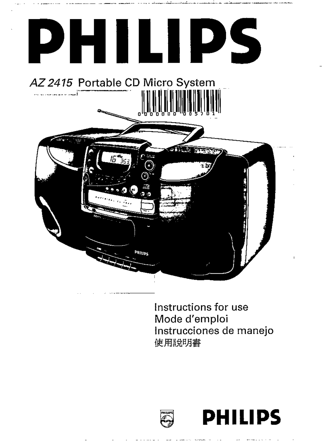 Magnavox AZ241517 manual 