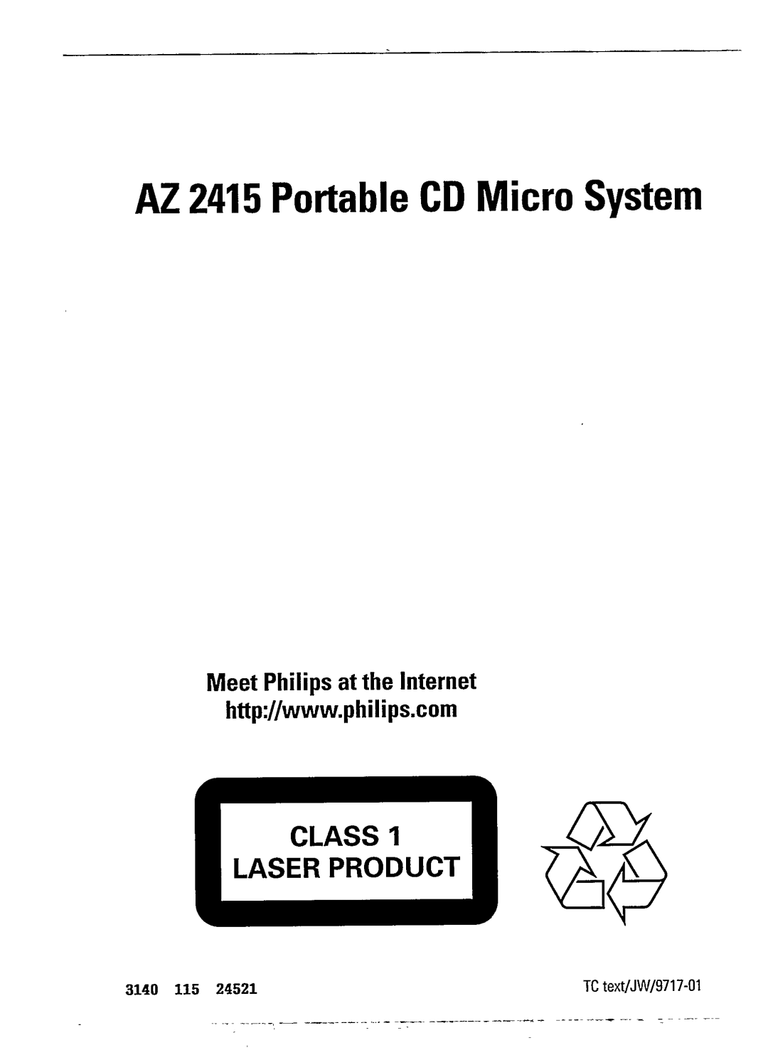 Magnavox AZ241517 manual 