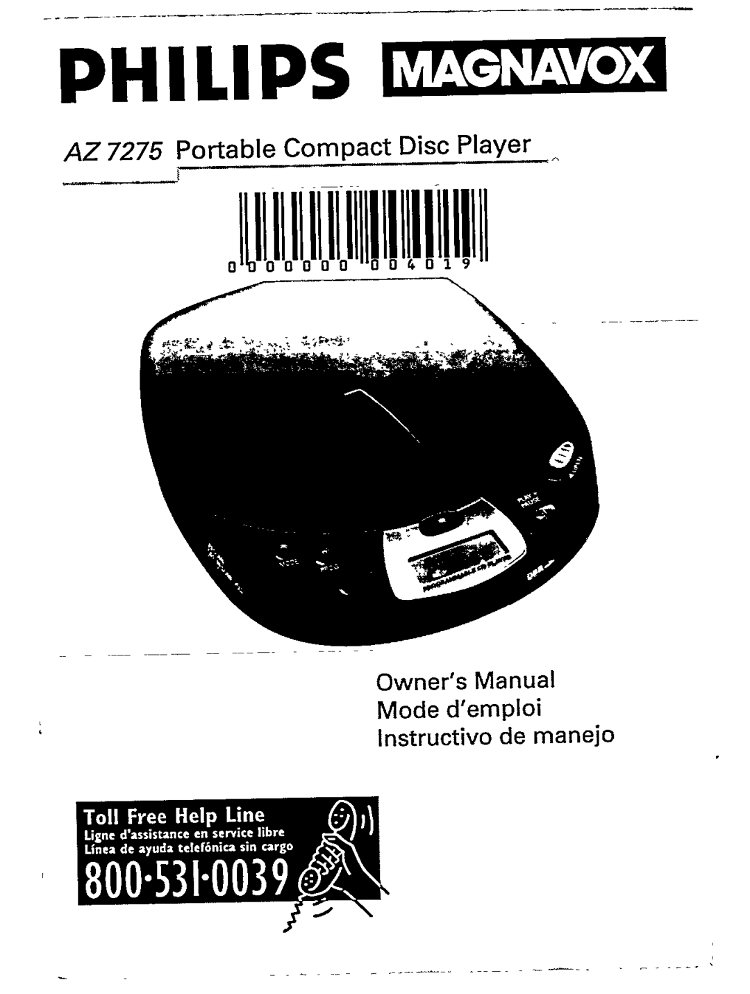 Magnavox AZ7275 manual 