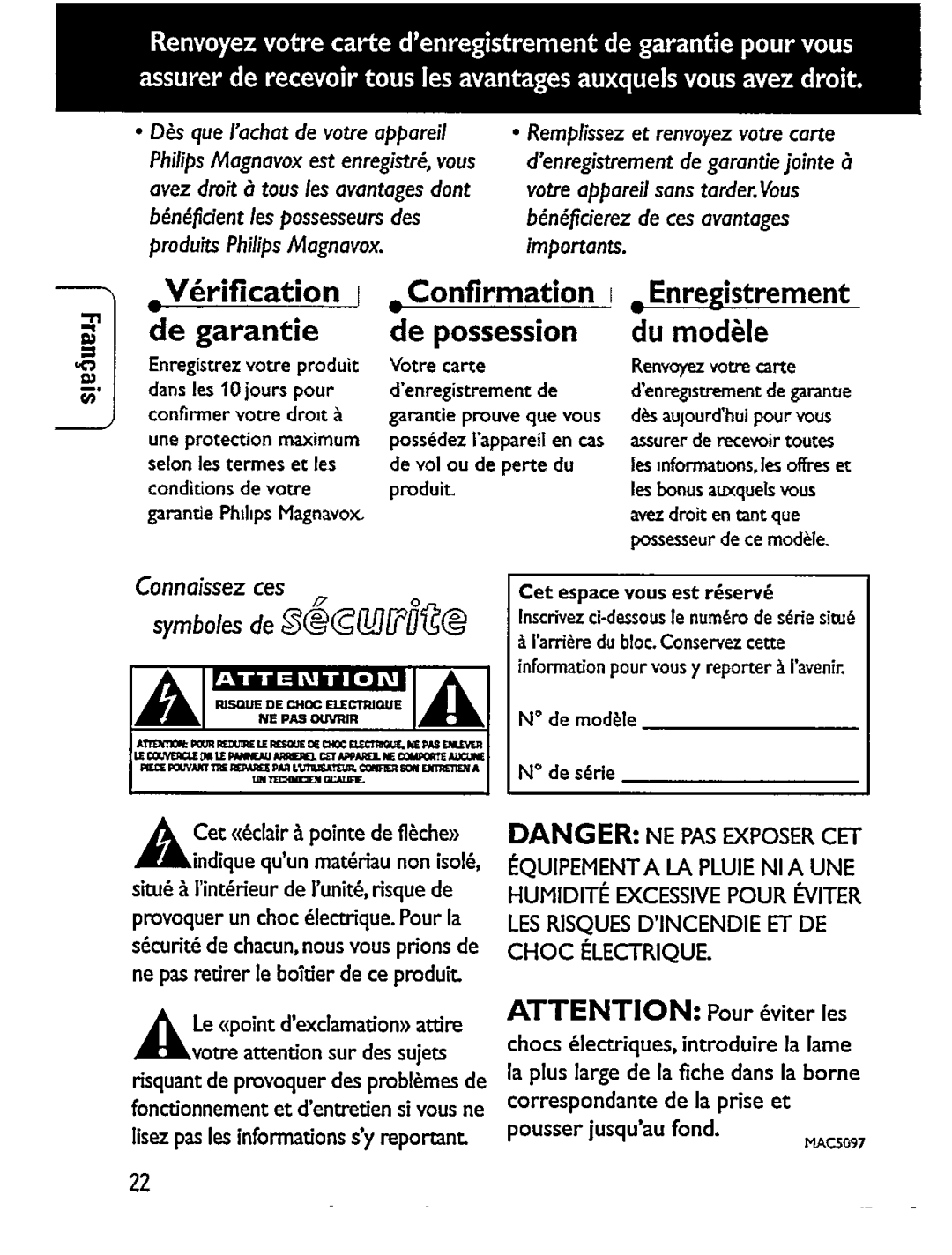 Magnavox AZ7275 manual 