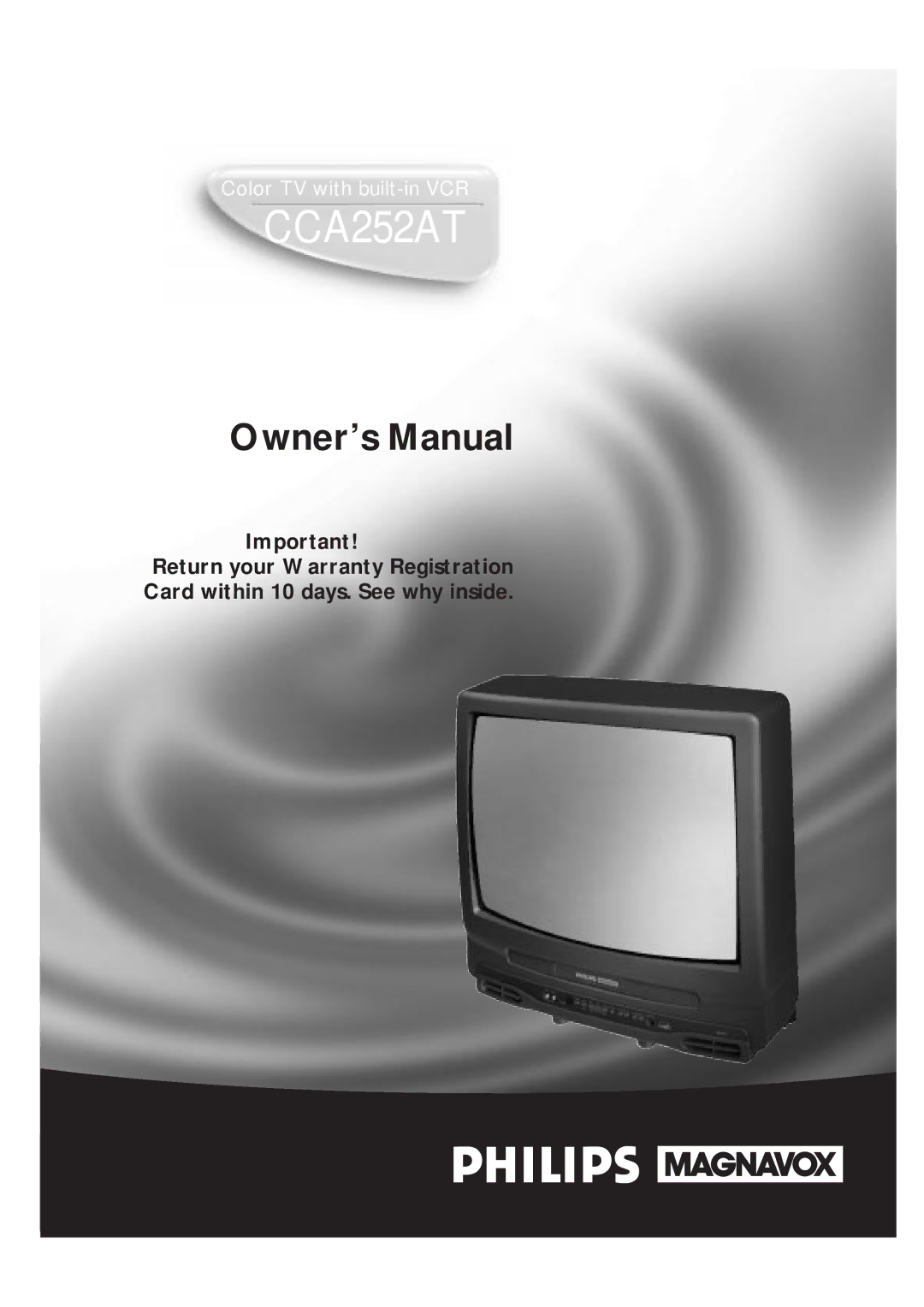 Magnavox CCA252AT99 owner manual 