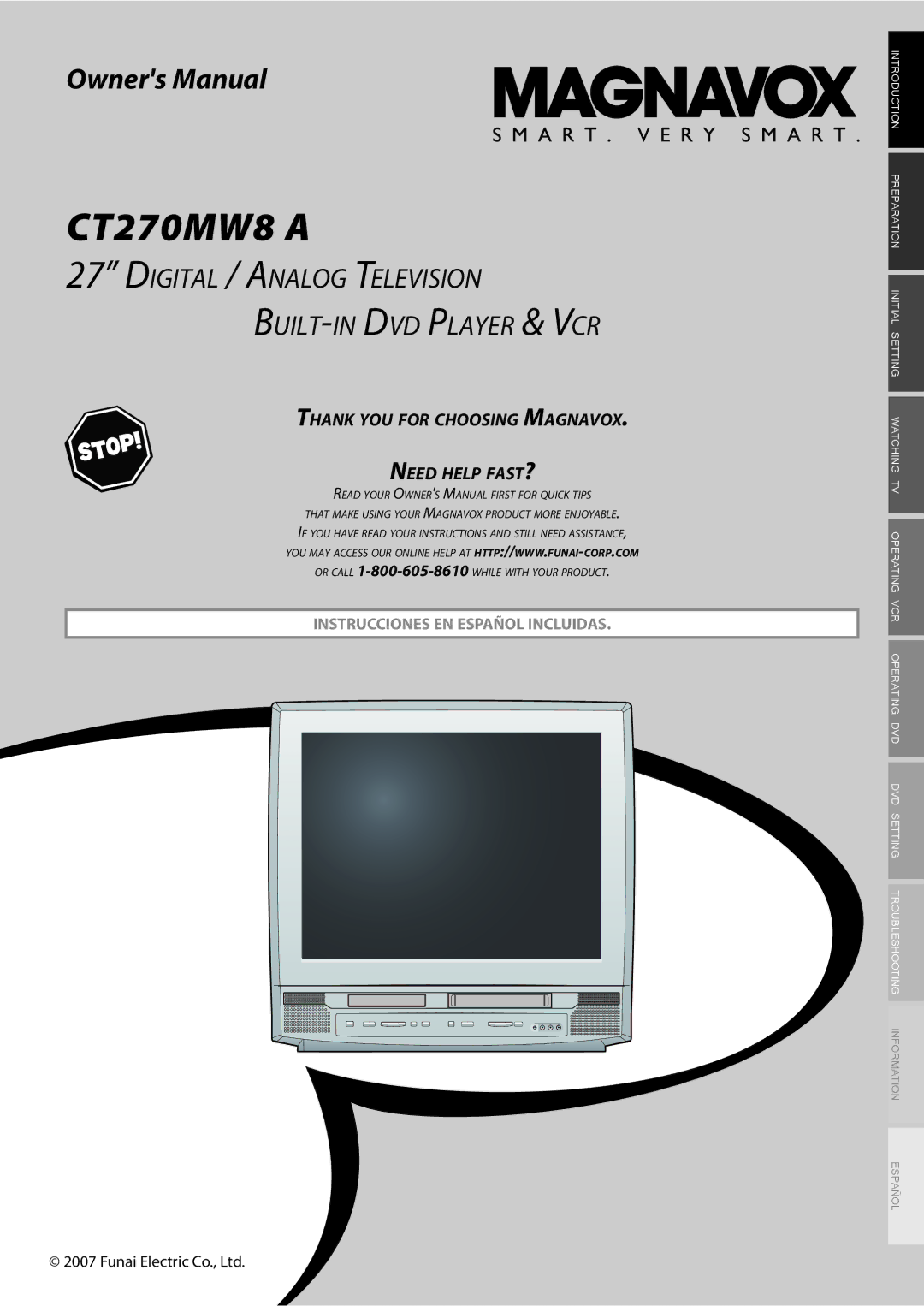 Magnavox CT270MW8 A owner manual CT270MW8 a 