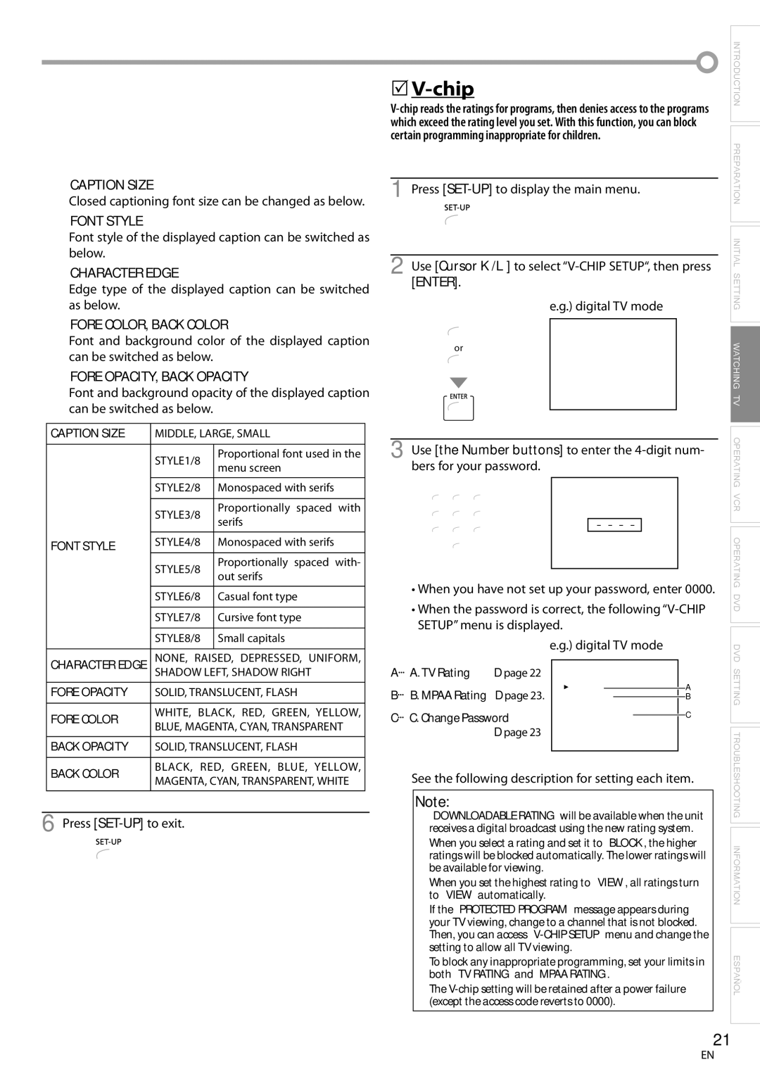 Magnavox CT270MW8 A owner manual 5V-chip 