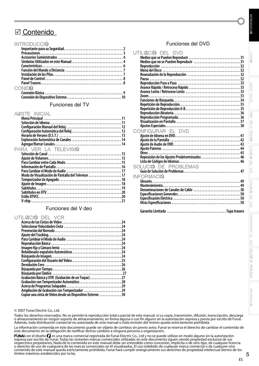 Magnavox CT270MW8 A owner manual Introducción, Contenido 