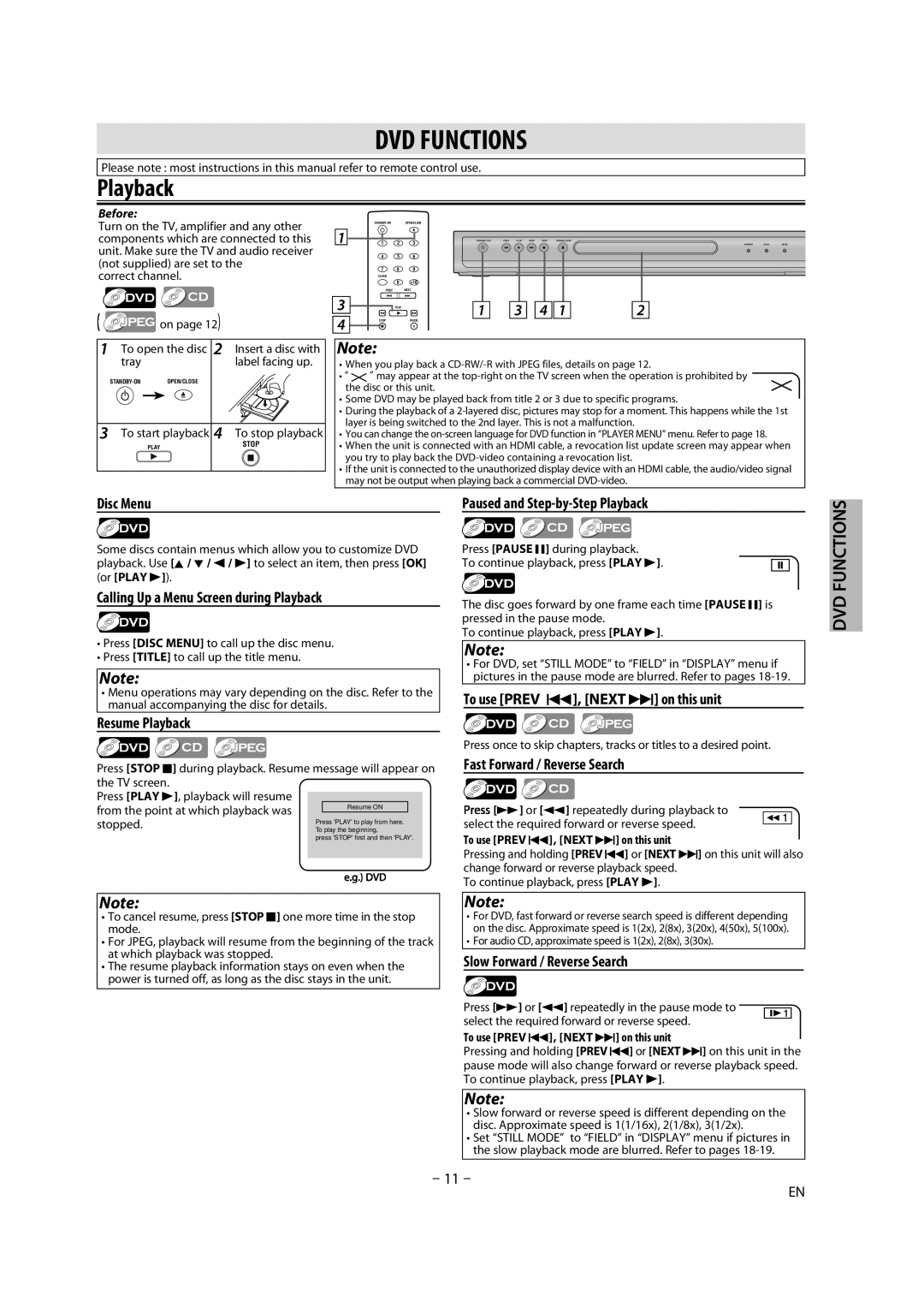 Magnavox DP170MW8B owner manual Playback 