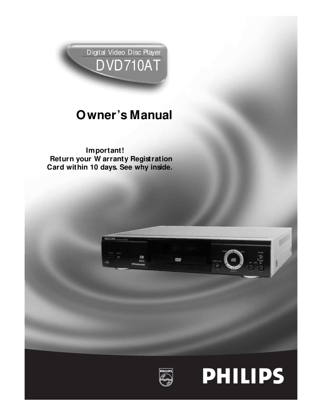 Magnavox DVD710AT owner manual 